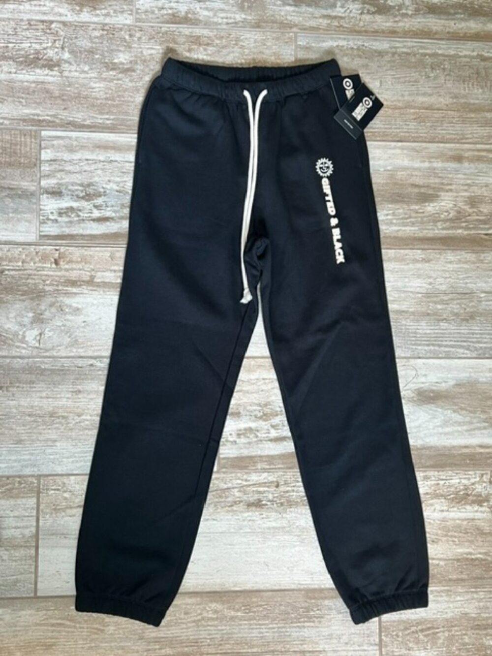 Black Sweatpants with Drawstring